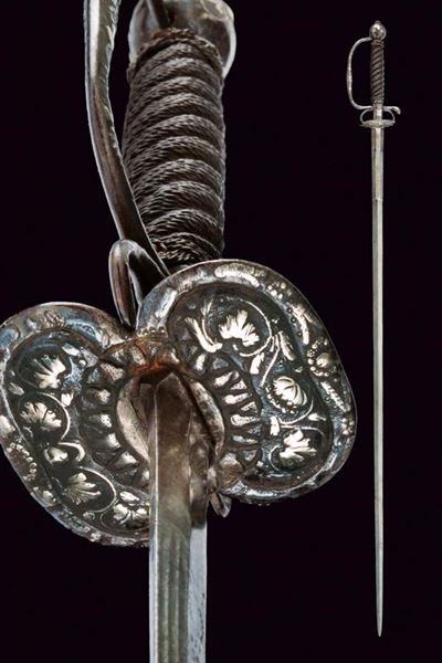 Spadino da Paggio Ageminato in Argento