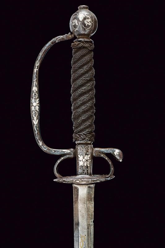 Spadino da Paggio Ageminato in Argento