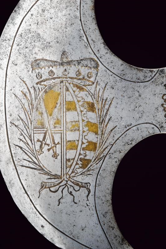 Rara Alabarda Incisa con Monogramma di Federico Augusto i