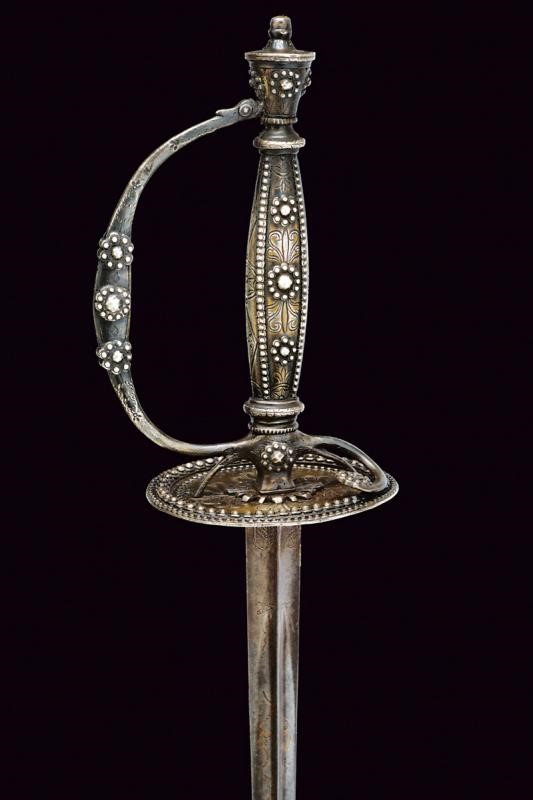 Bello Spadino con Fornimenti in Argento