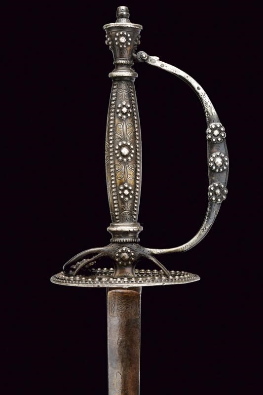 Bello Spadino con Fornimenti in Argento