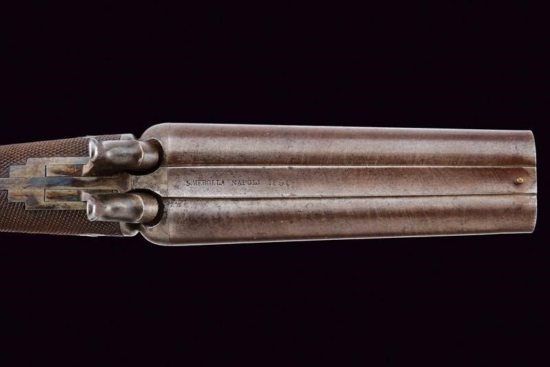 Elegante Pistola a Luminello a Due Canne di S. Merolla