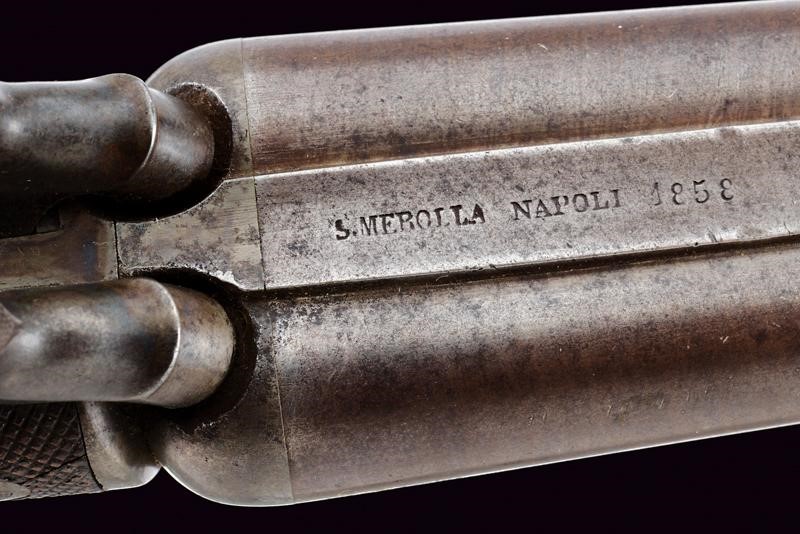 Elegante Pistola a Luminello a Due Canne di S. Merolla