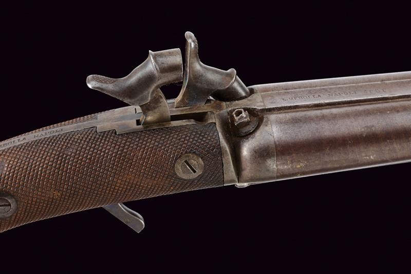 Elegante Pistola a Luminello a Due Canne di S. Merolla