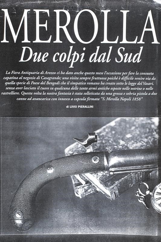 Elegante Pistola a Luminello a Due Canne di S. Merolla