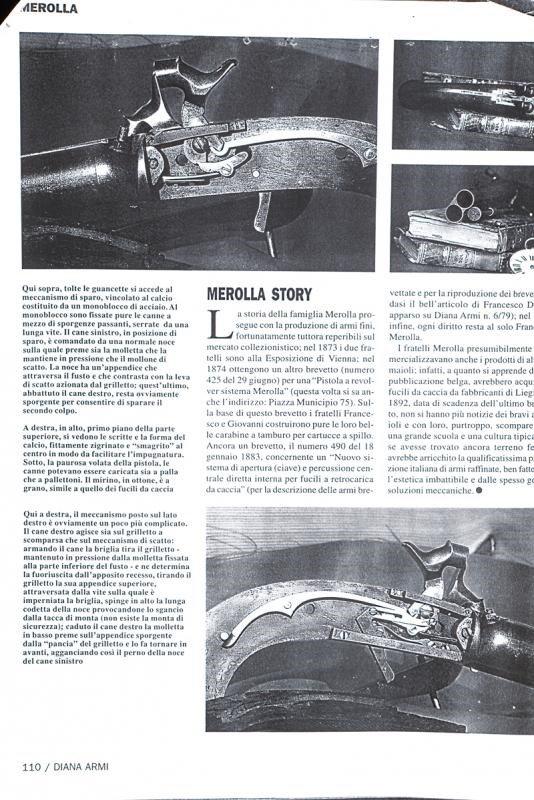 Elegante Pistola a Luminello a Due Canne di S. Merolla