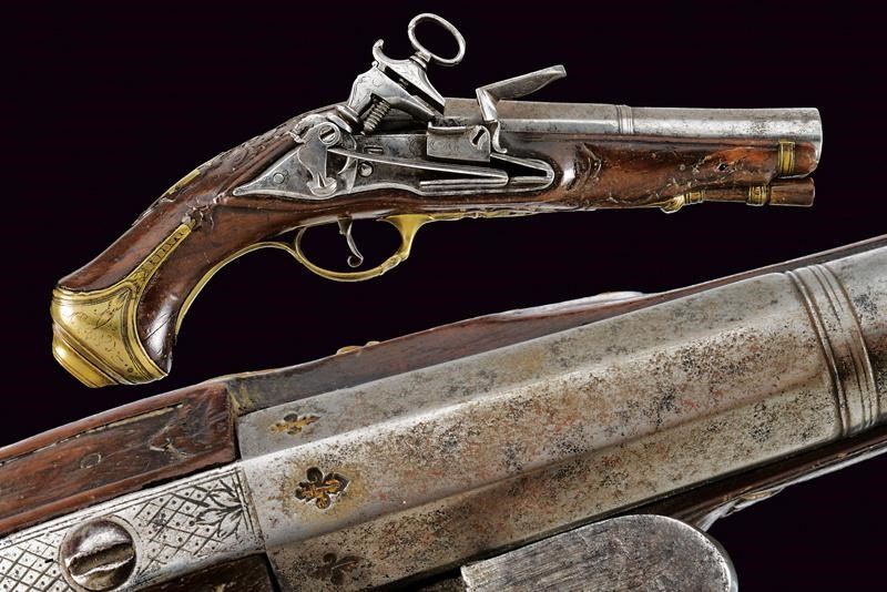 Pistola Alla Micheletta A Pietra Focaia Ultimo Quarto Del XVIII Sec Pistola Alla Micheletta A Pietra Focaia Ultimo Quarto Del XVIII Sec