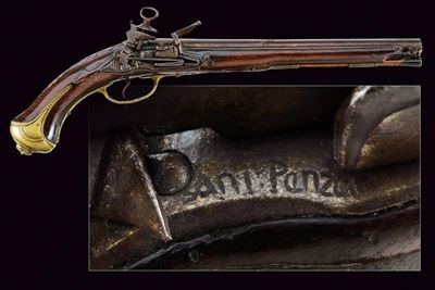 Pistola a Pietra Focaia alla Micheletta a Pietra Focaia di Visconti e Penza