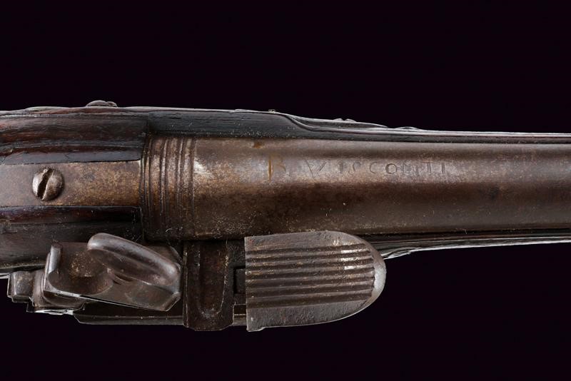 Pistola a Pietra Focaia alla Micheletta a Pietra Focaia di Visconti e Penza