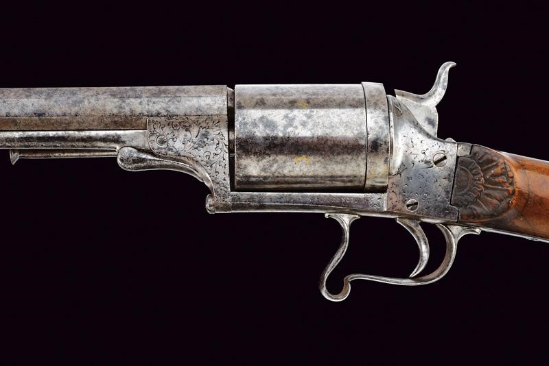 Raro Fucile Revolver a Percussione Centrale Firmato F. De Luca