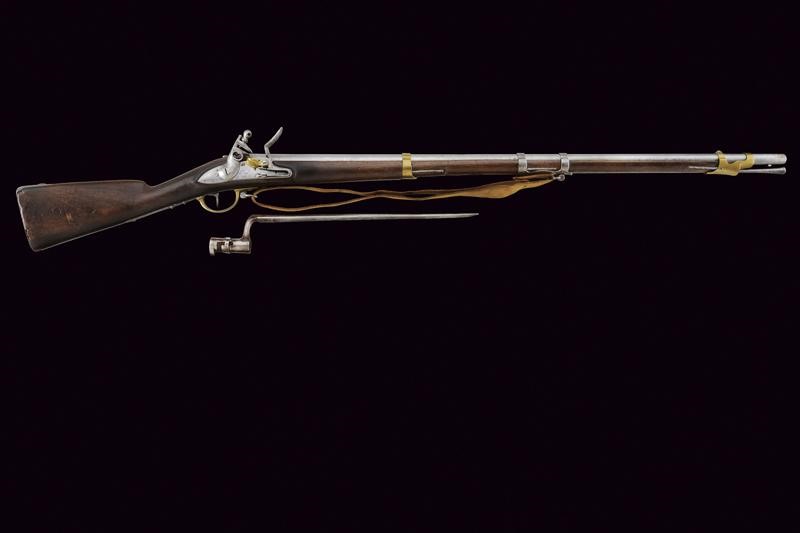 Fucile a Pietra Focaia da Dragoni Mod. An 9 con Baionetta, D'epoca Imperiale