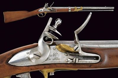 Raro Moschettone a Pietra sul Tipo del Mod. 1786 da Ussari