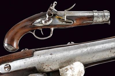 Pistola a Pietra Focaia da Gendarmeria