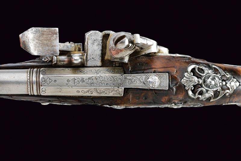 Deliziosa Pistola da Viaggio alla Fiorentina Firmata Domenico Guardiani
