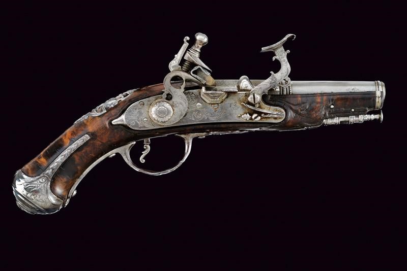 Deliziosa Pistola da Viaggio alla Fiorentina Firmata Domenico Guardiani