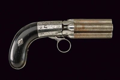 Pepperbox Revolver a Luminello a Quattro Colpi di Mariette
