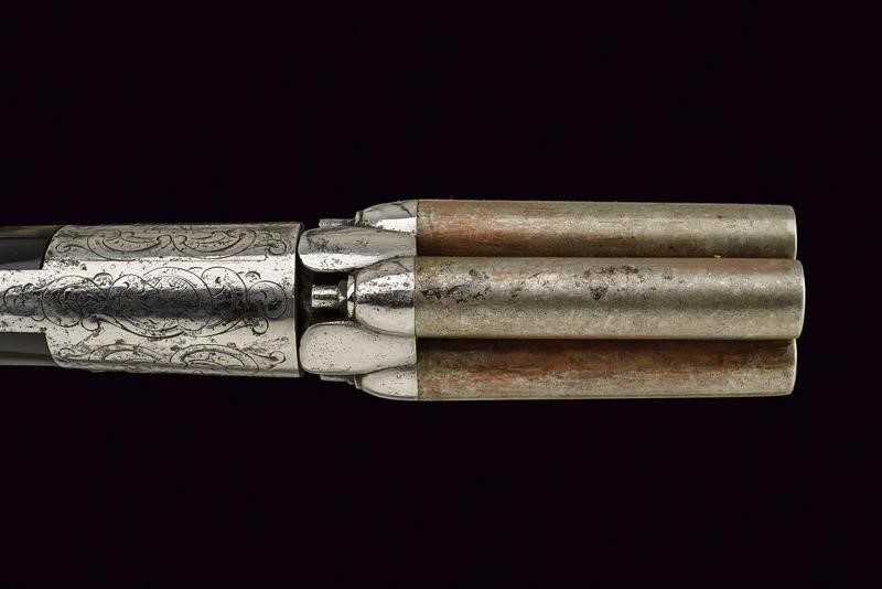 Pepperbox Revolver a Luminello a Quattro Colpi di Mariette