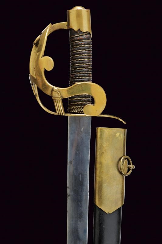 Interessante Sciabola da Truppa di Cavalleria Mod. 1784 / An IV D'epoca Rivoluzionaria
