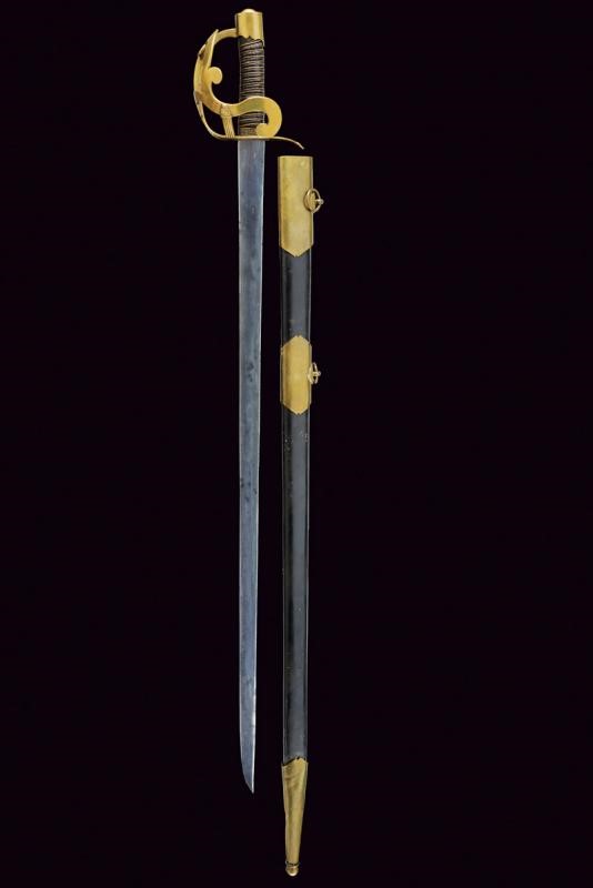 Interessante Sciabola da Truppa di Cavalleria Mod. 1784 / An IV D'epoca Rivoluzionaria