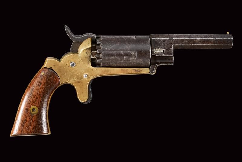 John Walch Ten-shot Double Hammers Pocket Revolver
