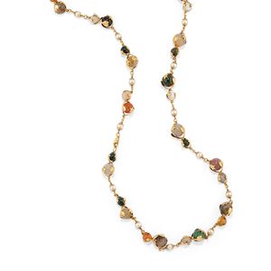 Necklace with hard stones