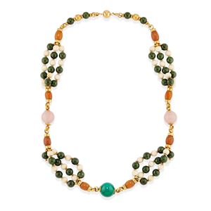 Collana con pietre dure