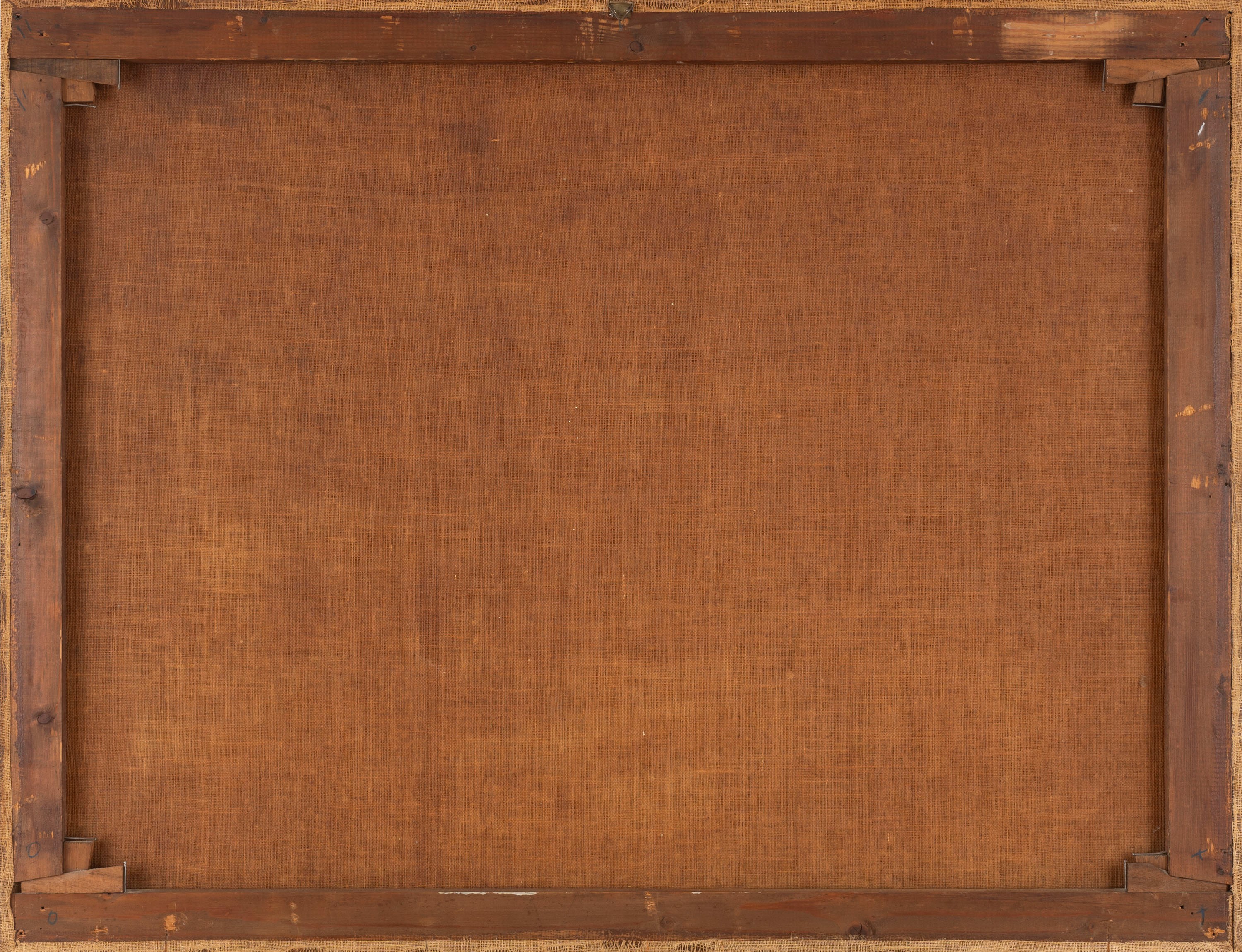 Scuola Italiana, Secolo XVIII - Due capricci architettonici con figure, olio su tela