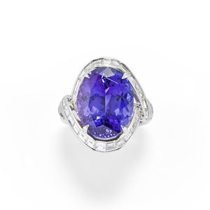 Anello con tanzanite
