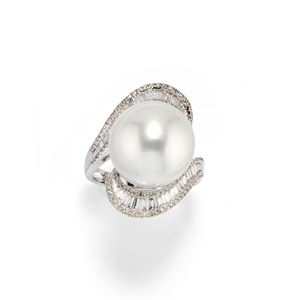 Anello con perla