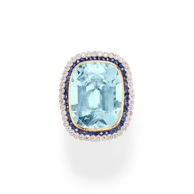 Anello con Acquamarina