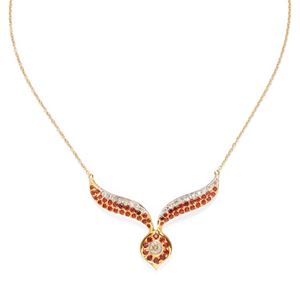 Ruby and diamond necklace