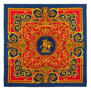 Les Tuileries silk twill scarf