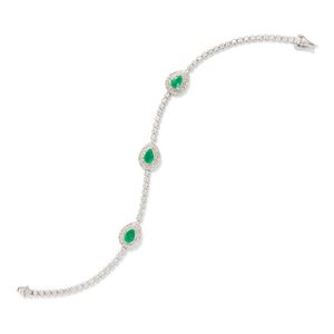 Bracciale con smeraldi
