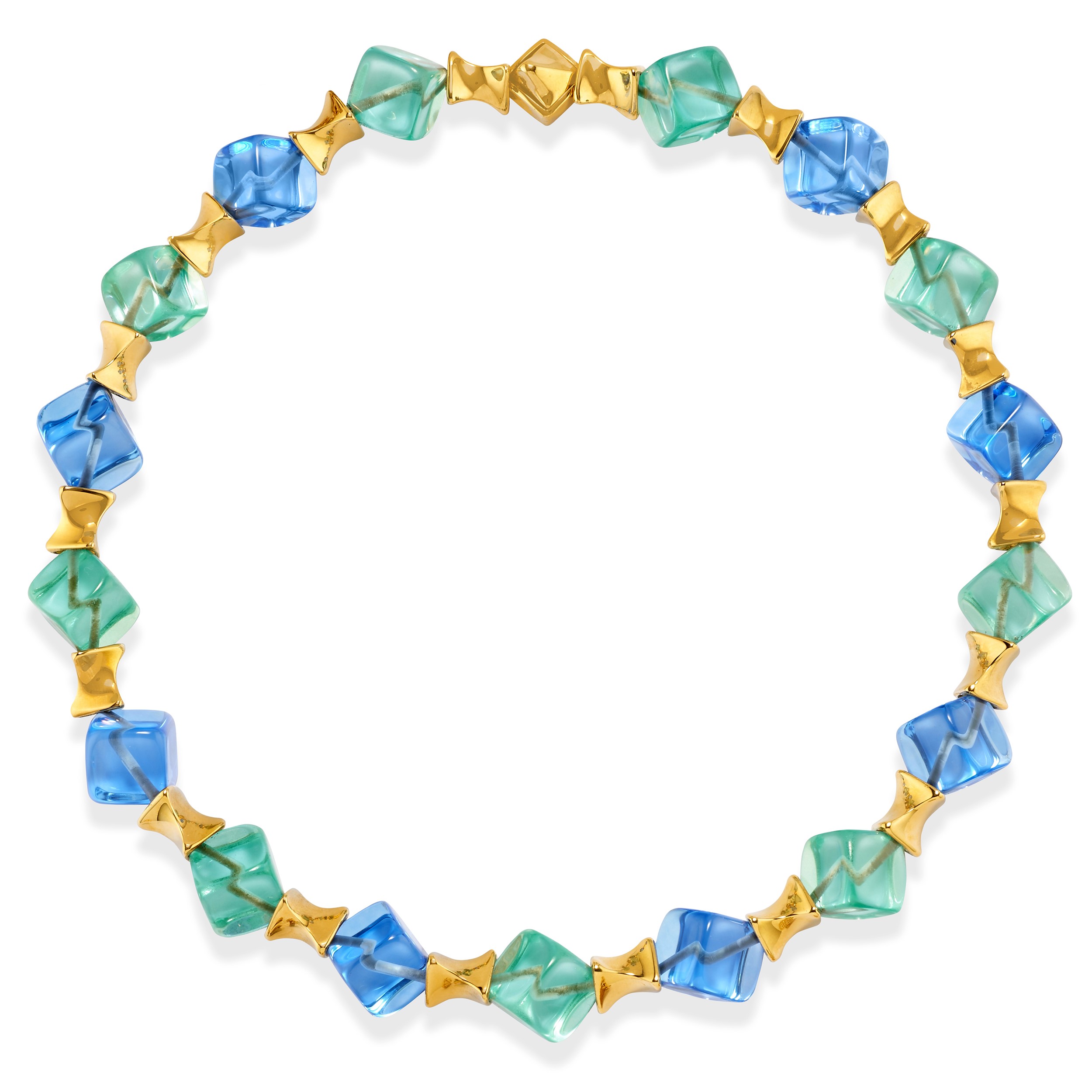 Marina B - Demi-parure Square Beads
