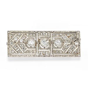 Diamond brooch