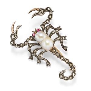 Scorpion brooch