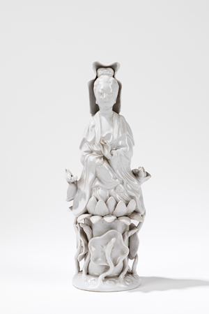 SCULTURA IN PORCELLANA BLANC DE CHINE