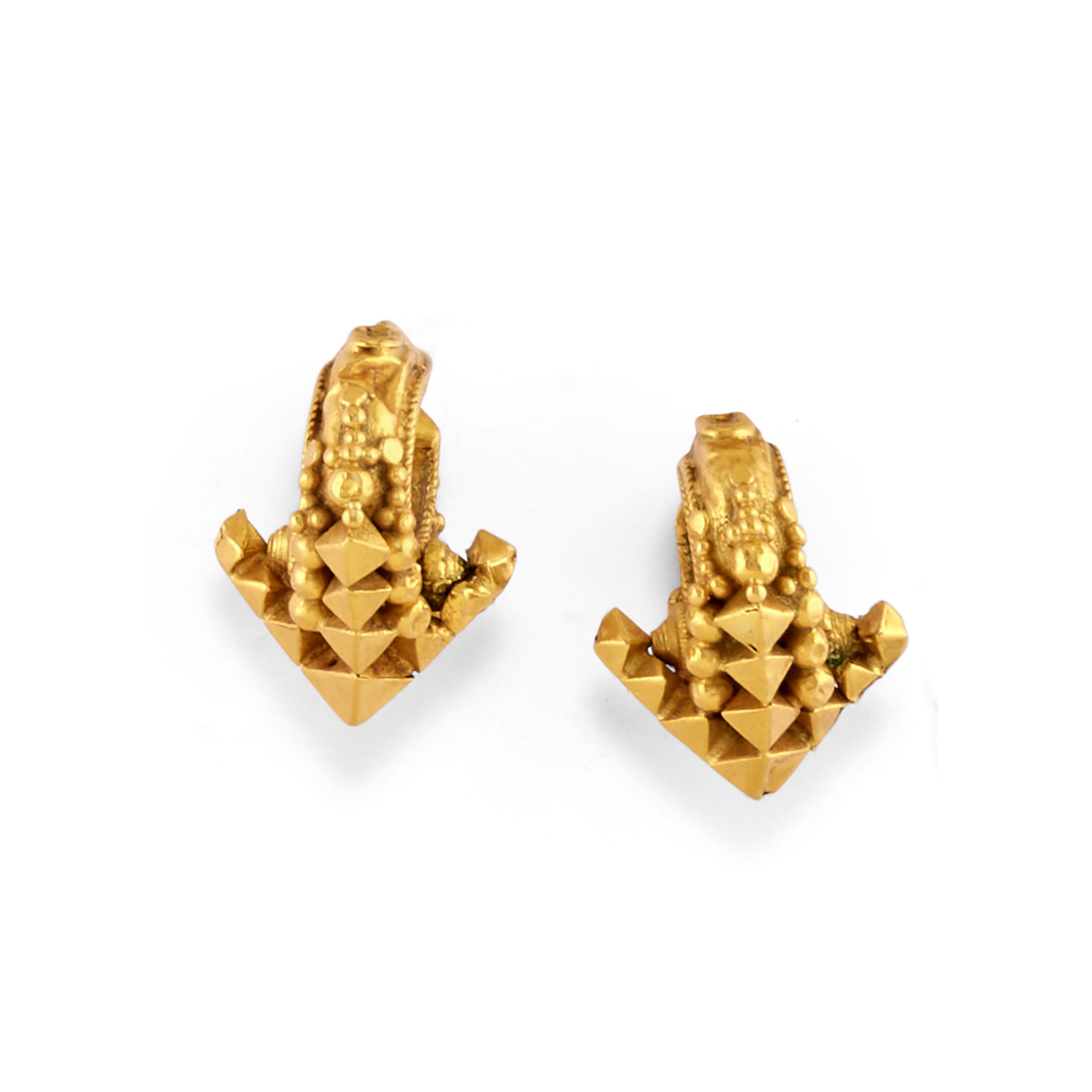 Lotto di gioielli in oro giallo 18k con smalto blu