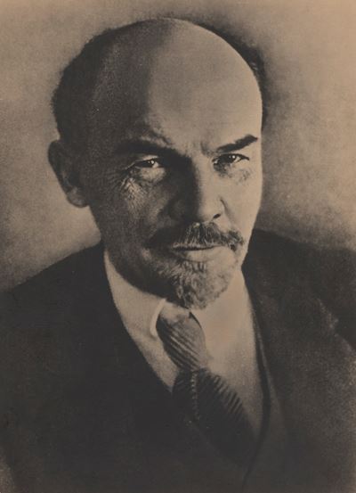 Y. I. Lenin - Stampa alla gelatina ai sali d'argento, 1918