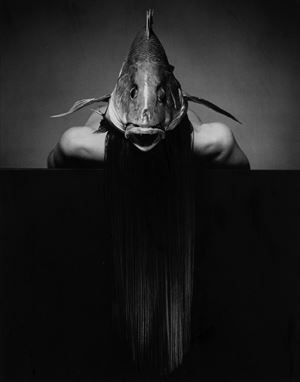 Cleo with fish