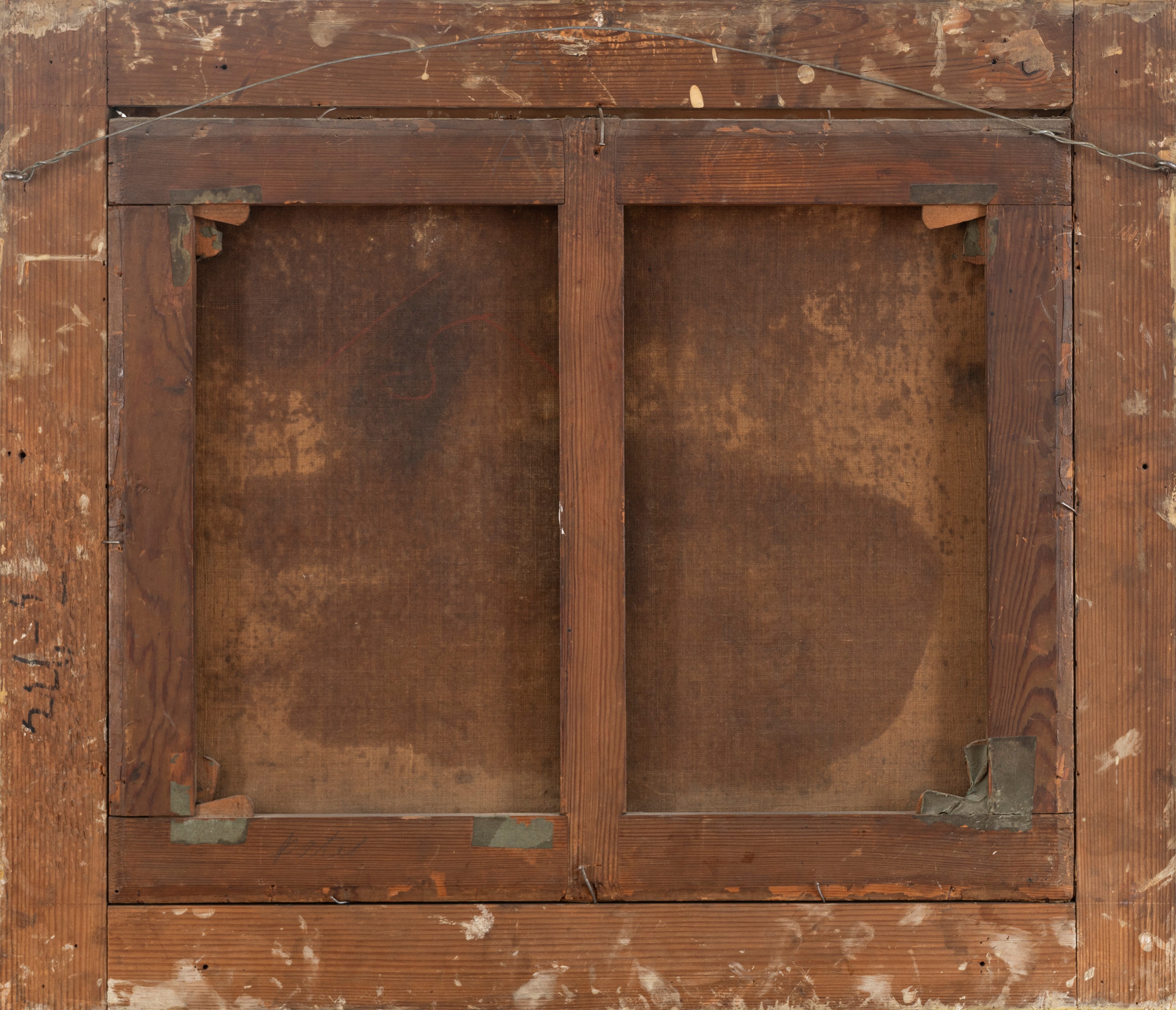 Paesaggi laziali con edifici classici in rovina e viandanti, en pendant