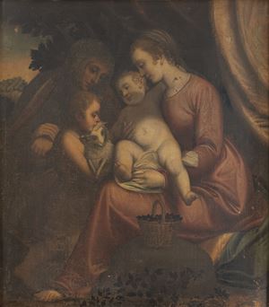Madonna con Bambino, San Giovannino e Sant'Anna