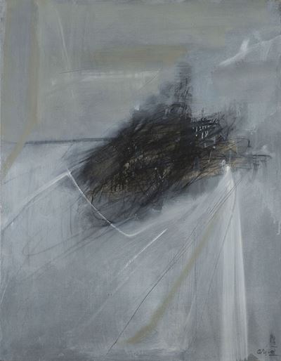 Figura, 1958, olio su tela