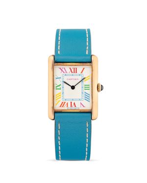 Tank Must de Cartier with dial personalized by La Californienne