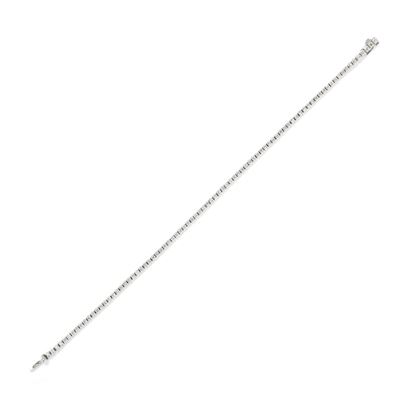 Bracciale Tennis in Oro Bianco 18k con Diamanti