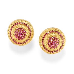 Ruby earrings