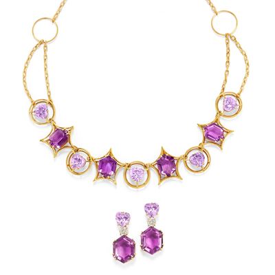 Demi-parure con Ametiste