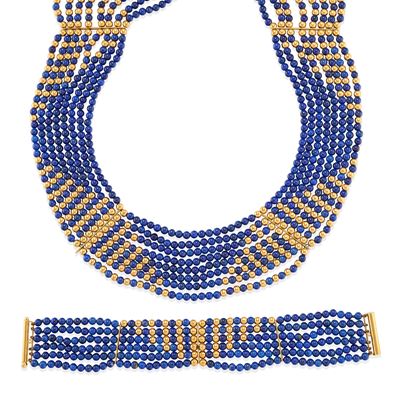 Demi-parure con Lapislazzuli