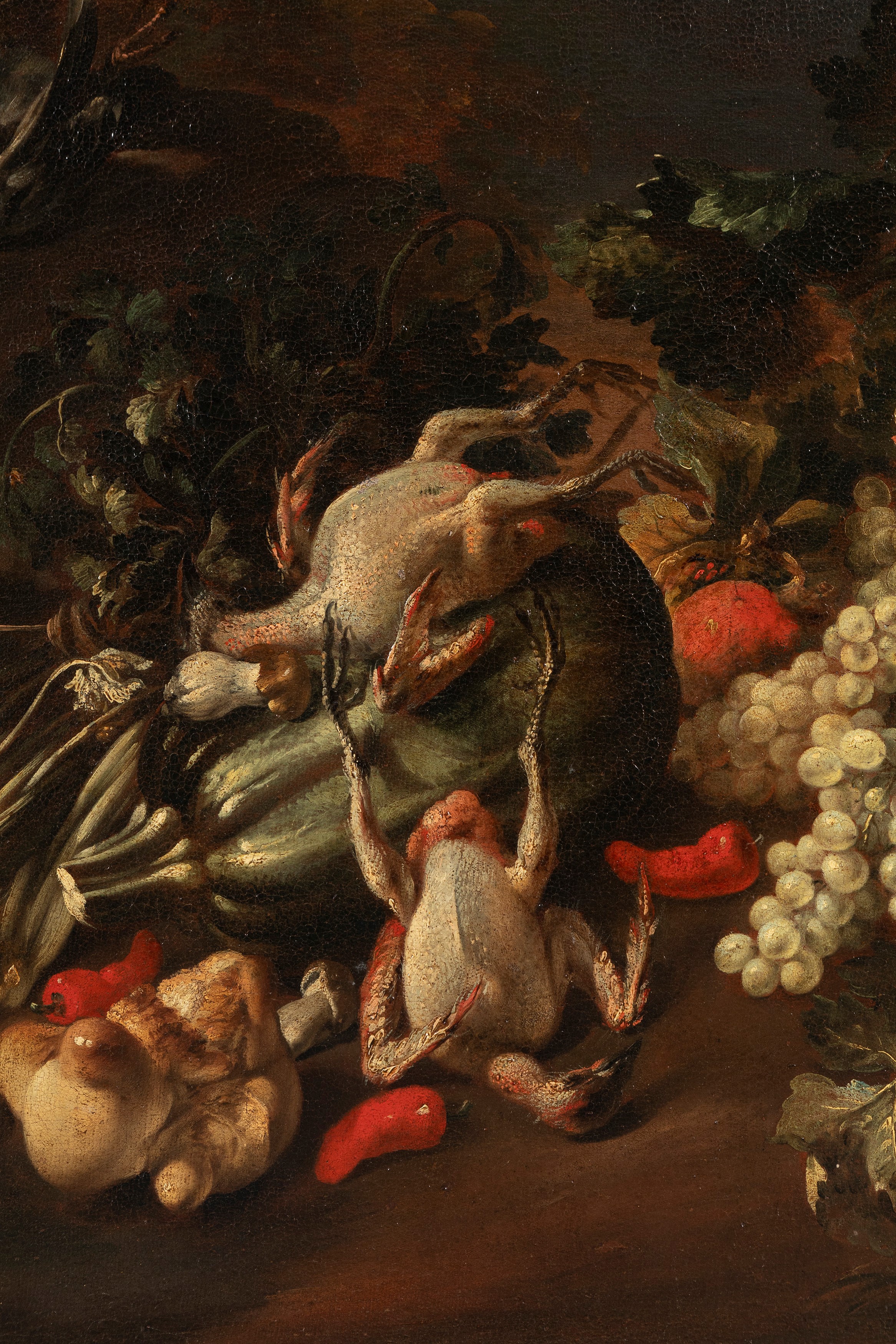 Felice Boselli - Cacciagione, frutti e verdura, olio su tela