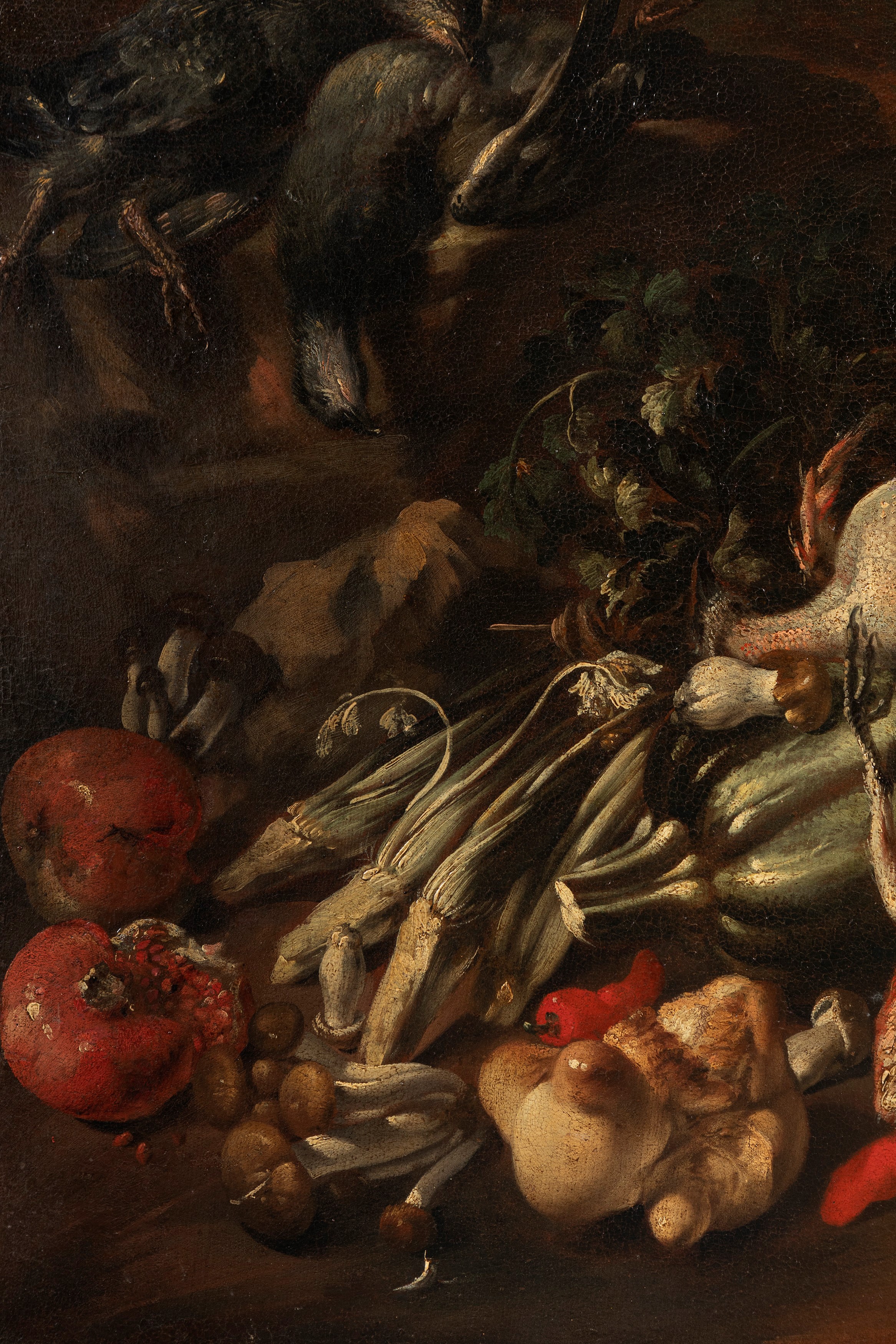 Felice Boselli - Cacciagione, frutti e verdura, olio su tela